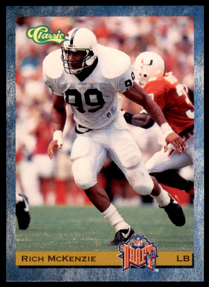 1993 Classic Rich McKenzie . Cleveland Browns #80