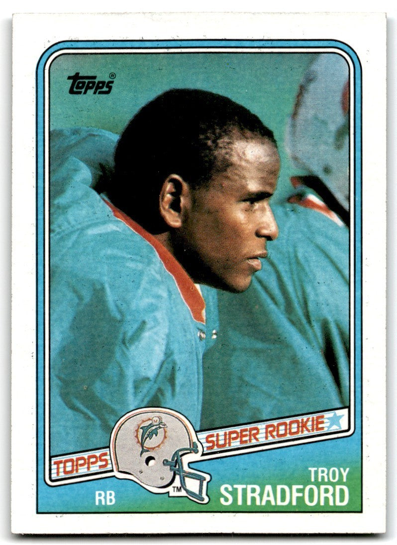 1988 Topps Troy Stradford Rookie Football Cards #191