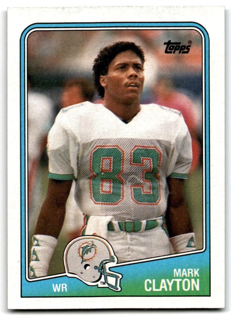 1988 Topps Mark Clayton Football Cards #194
