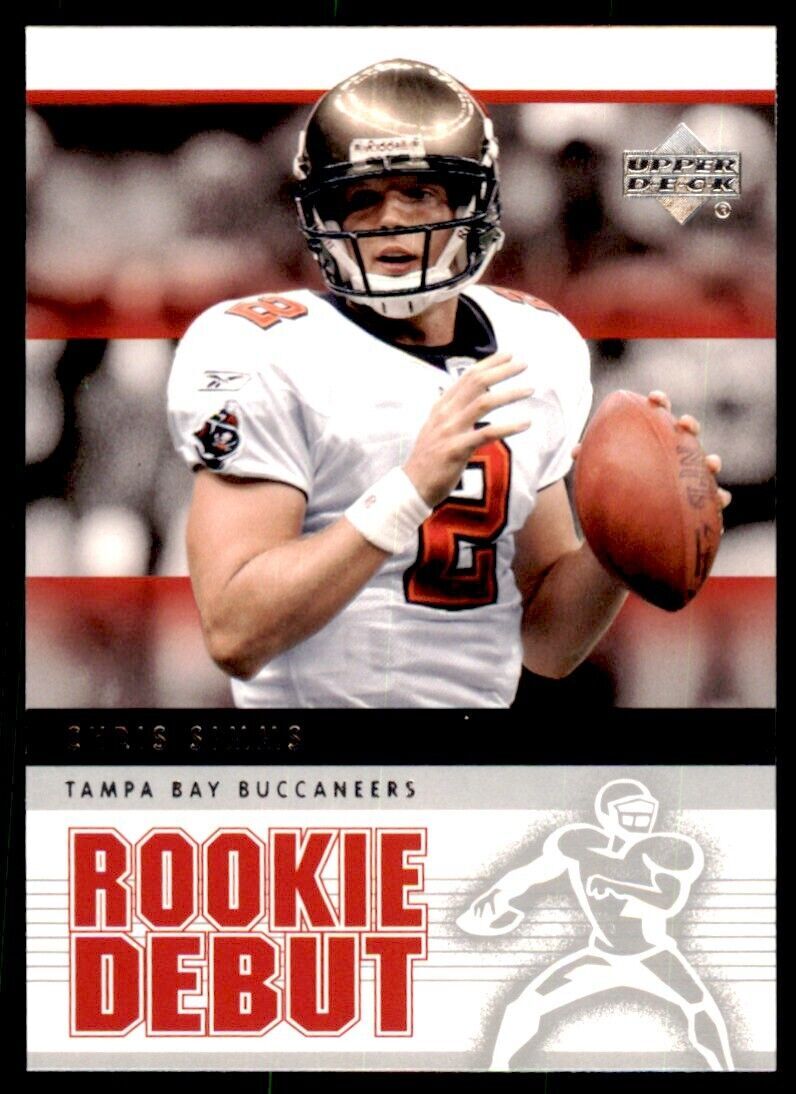 2005 UPPER DECK CHRIS SIMMS . TAMPA BAY BUCCANEERS #92