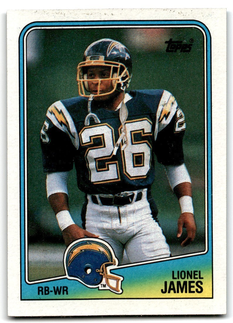 1988 Topps Lionel James Football Cards #207