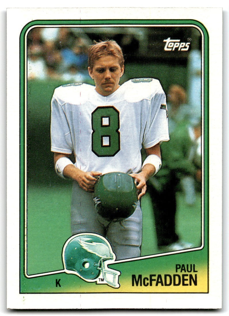 1988 Topps Paul McFadden Football Cards #240