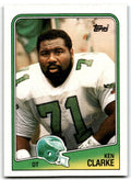 1988 Topps Ken Clarke Football Cards #242