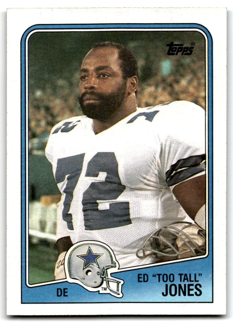 1988 Topps Ed Too Tall Jones Football Cards #266