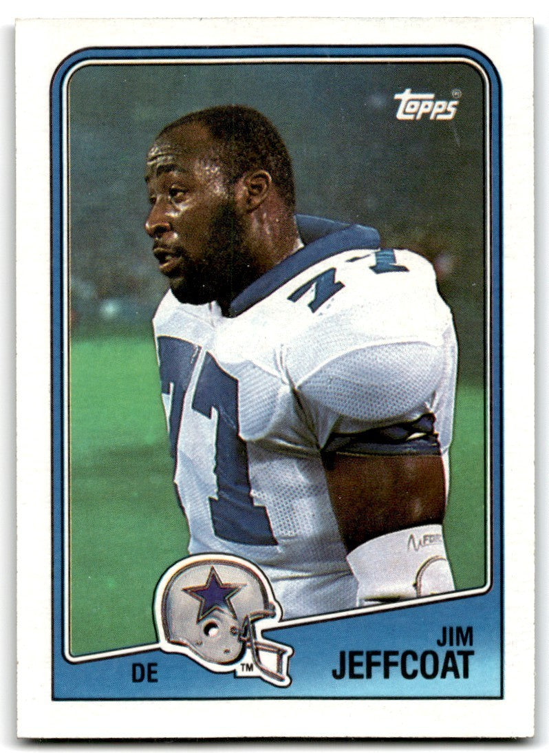 1988 Topps Jim Jeffcoat Football Cards #267