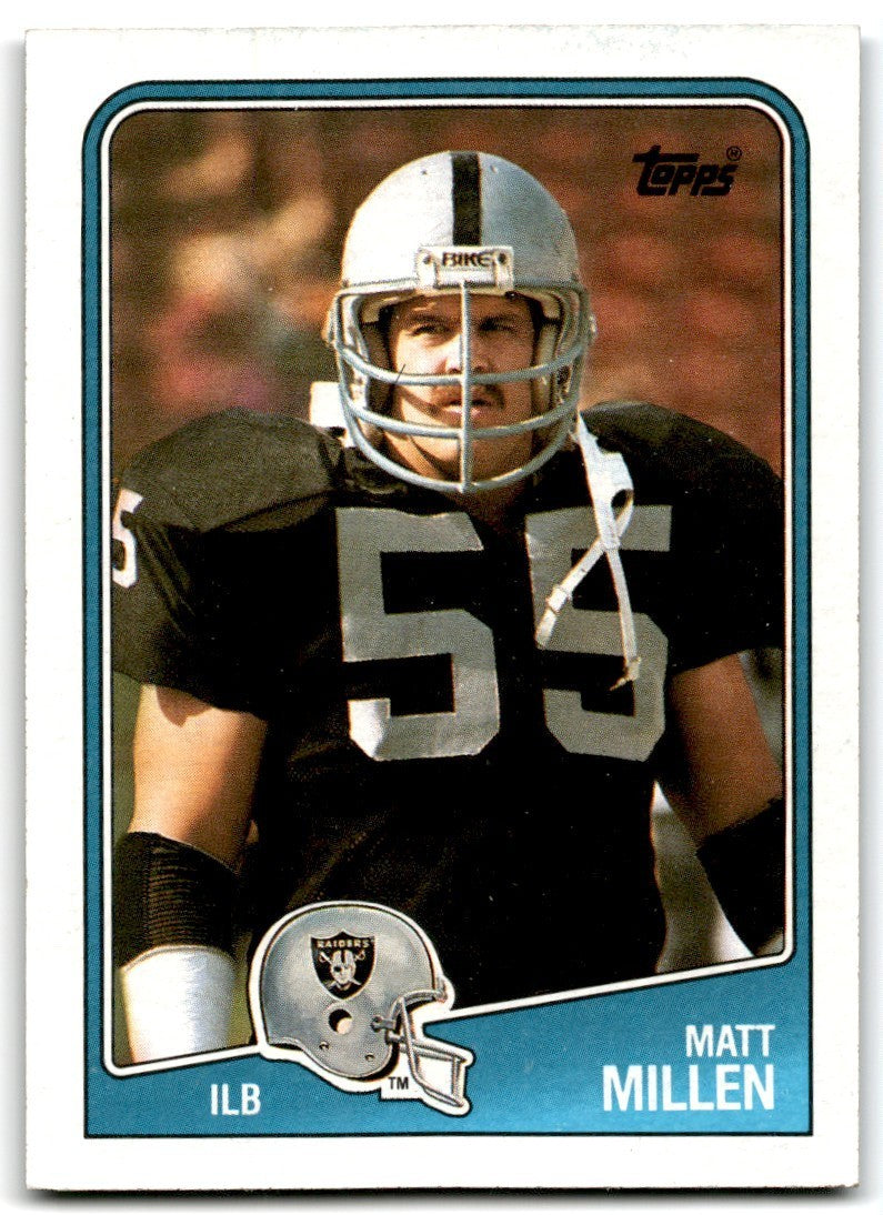 1988 Topps Matt Millen Football Cards #335