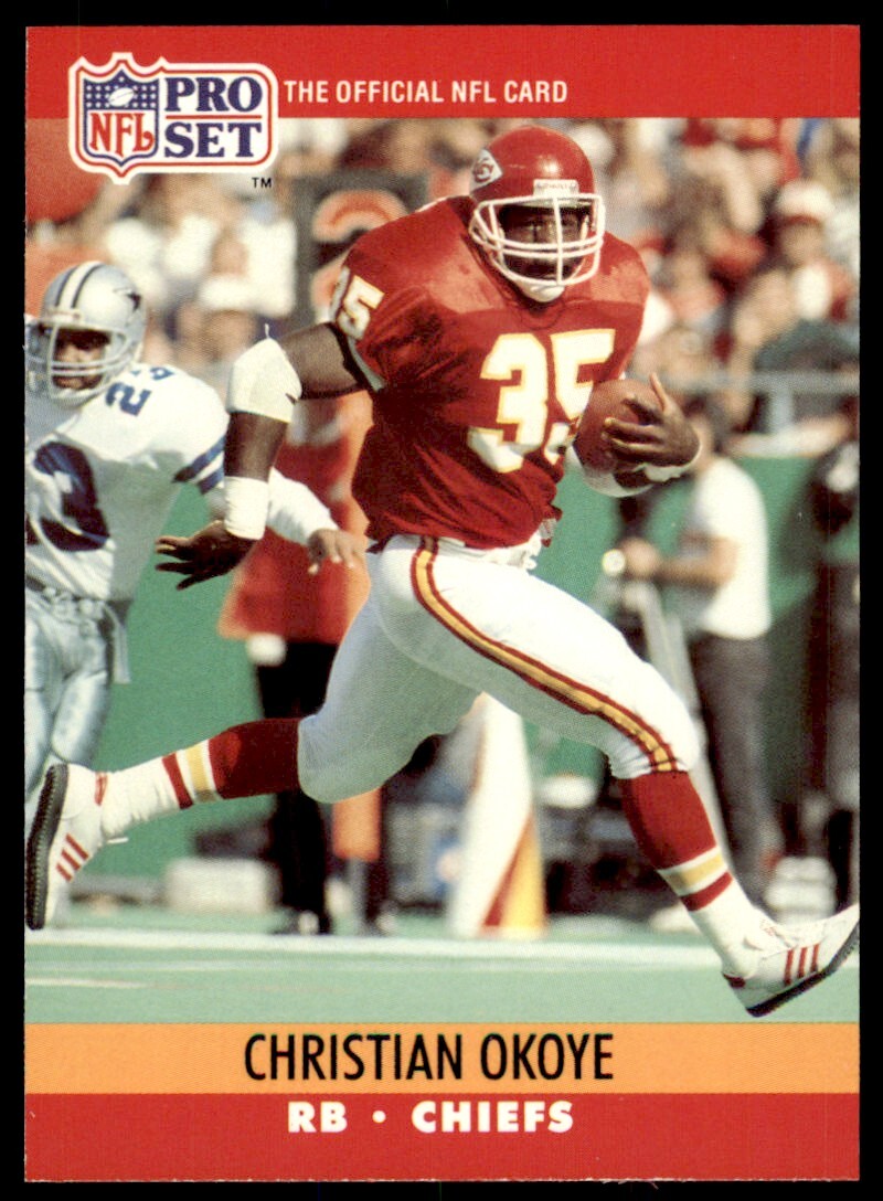 1990 Pro Set Christian Okoye Kansas City Chiefs #532