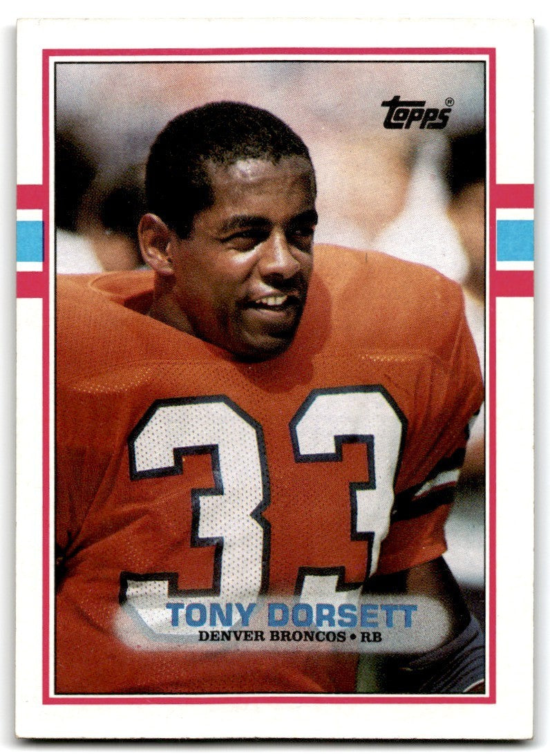 1989 Topps Tony Dorsett Football Cards #240