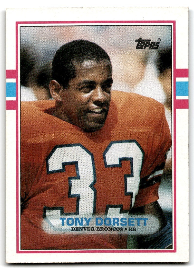 1989 Topps Tony Dorsett A Football Cards #40
