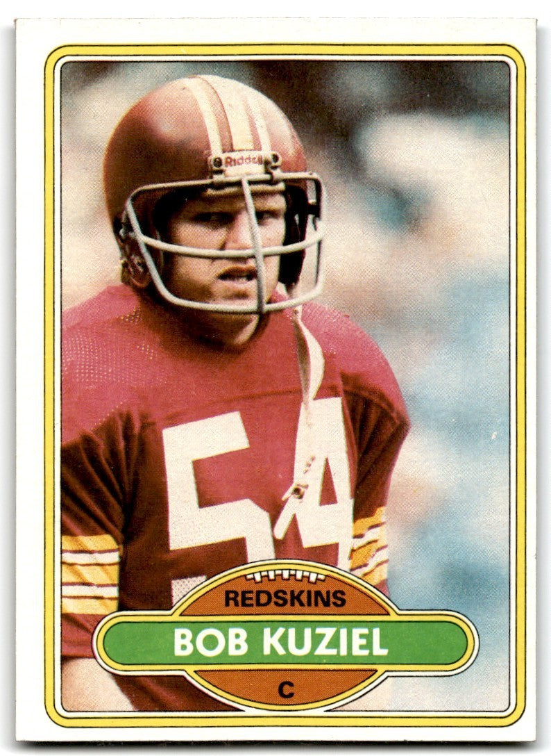 1980 Topps Bob Kuziel Football Cards #104