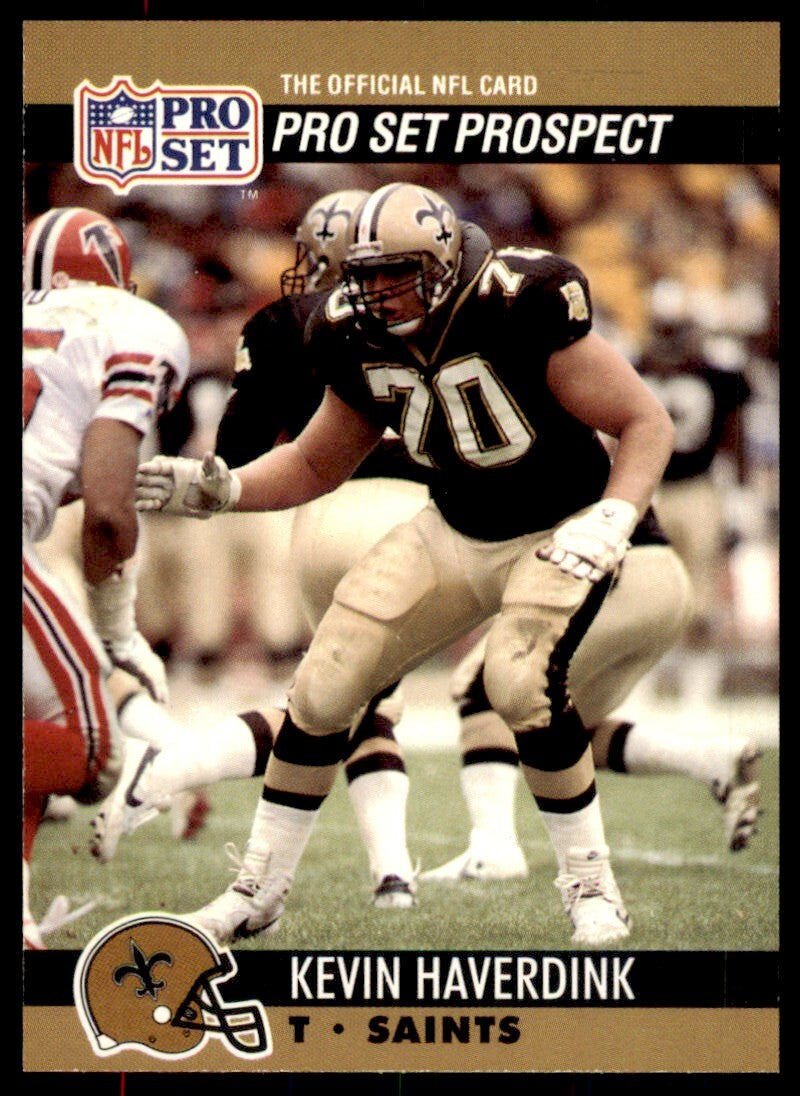 1990 Pro Set Kevin Haverdink Rookie New Orleans Saints #742