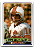 1980 Topps Tom Blanchard Football Cards #109