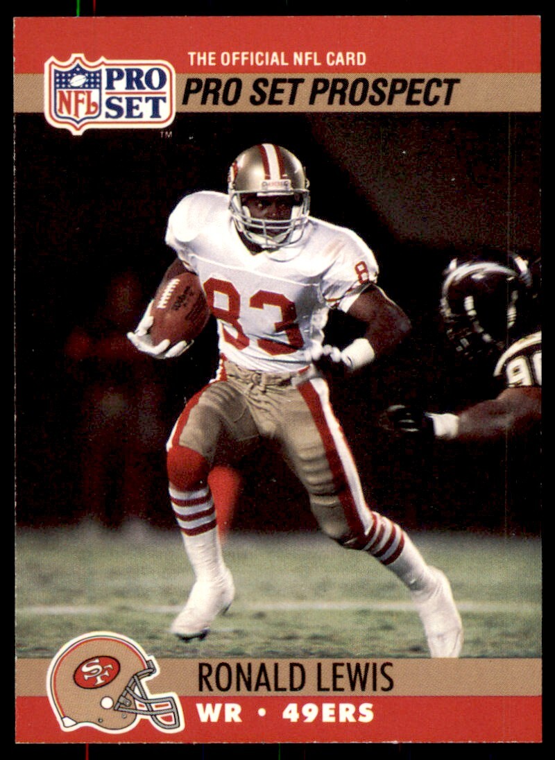 1990 Pro Set Ronald Lewis Rookie San Francisco 49ers #750
