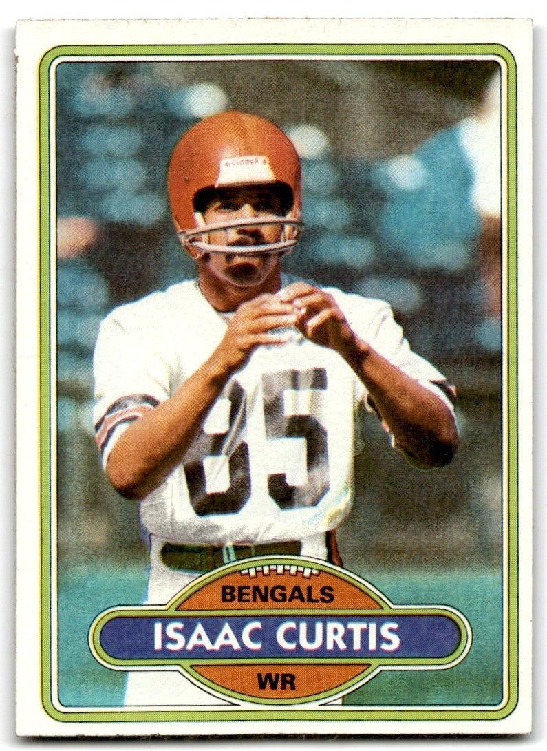 1980 Topps Isaac Curtis Football Cards #17
