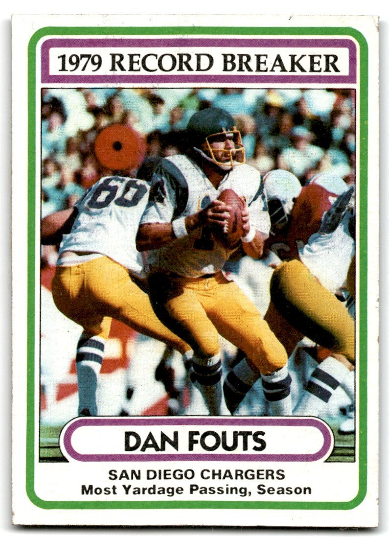 1980 Topps Dan Fouts Football Cards #3