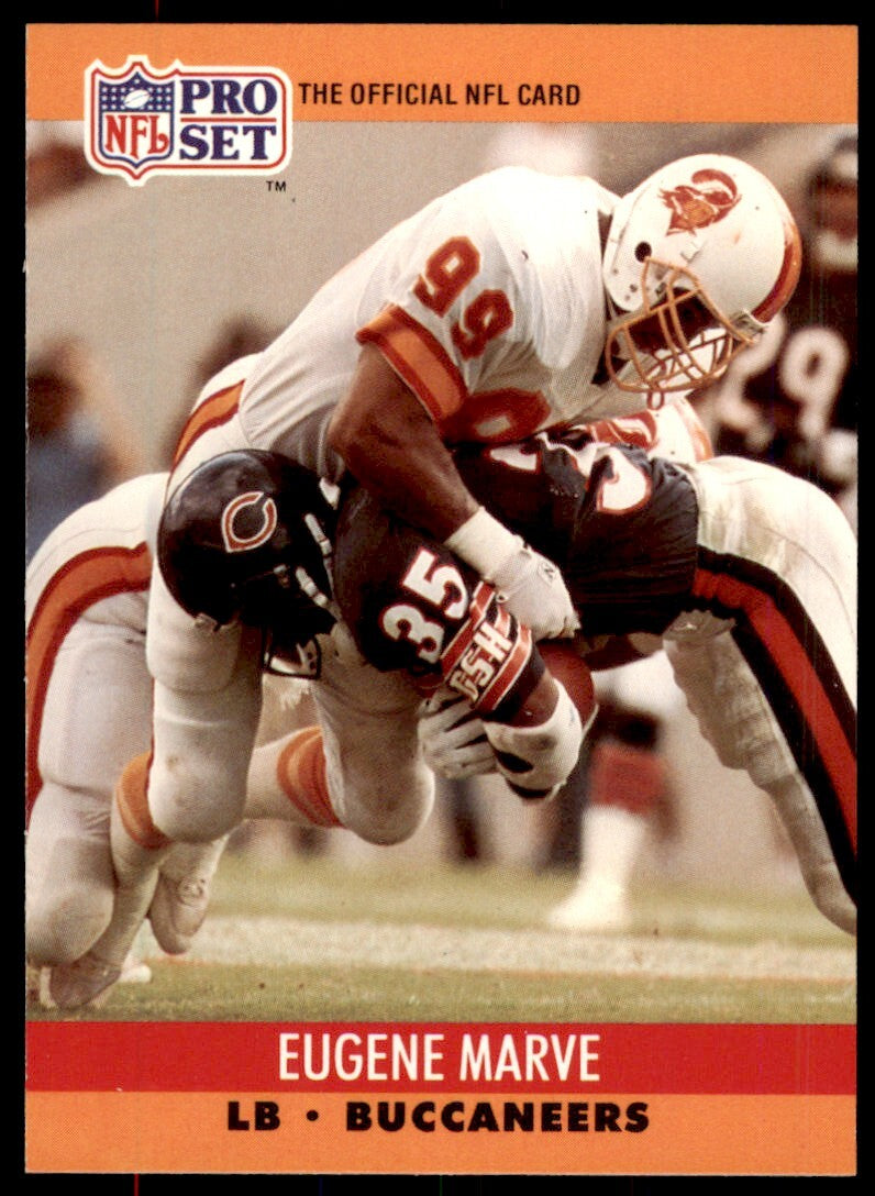 1990 Pro Set Eugene Marve Tampa Bay Buccaneers #656