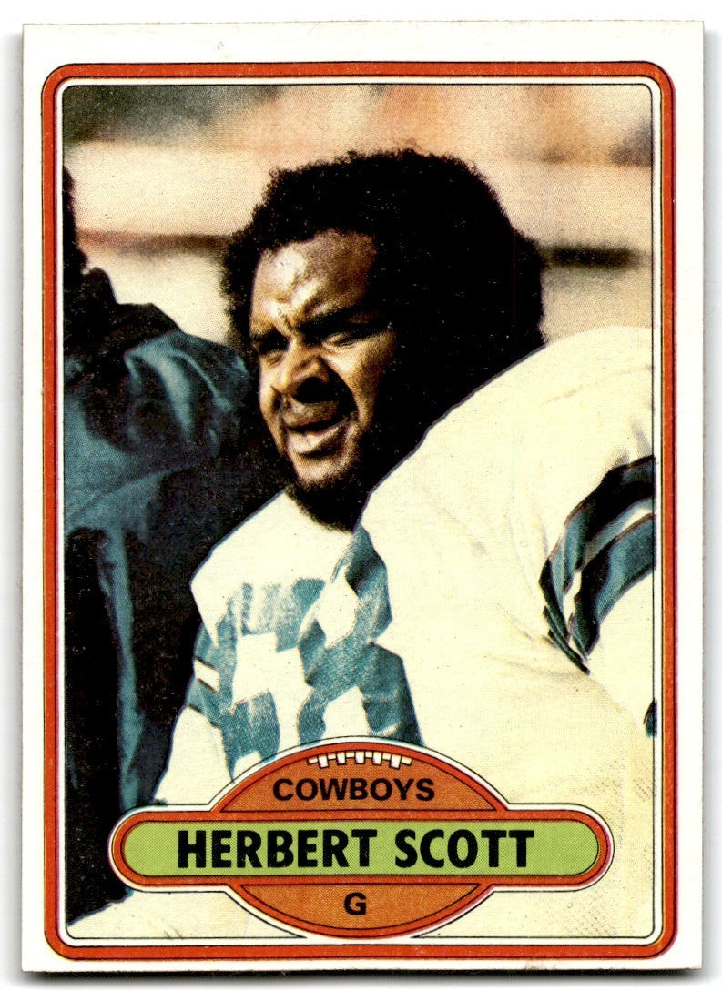 1980 Topps Herb Scott Football Cards #33