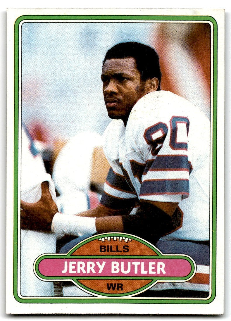 1980 Topps Jerry Butler Football Cards #36