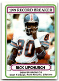 1980 Topps Rick Upchurch Football Cards #5