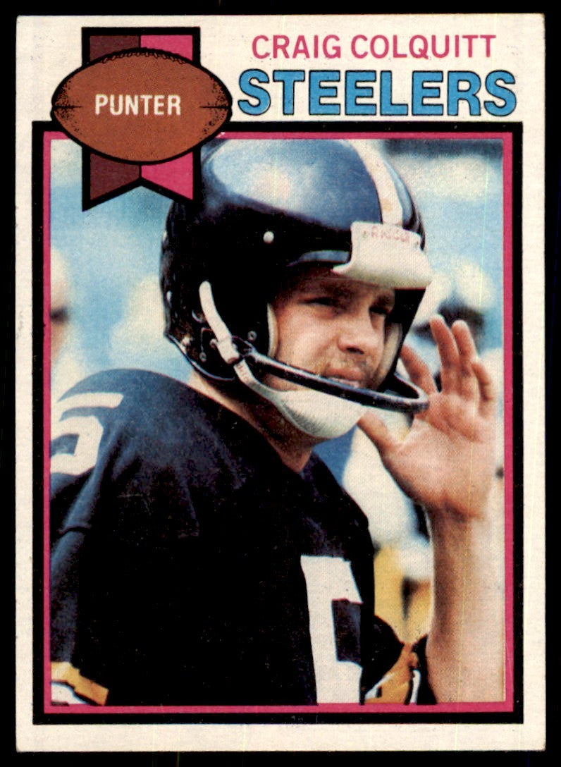 1979 TOPPS, CRAIG COLQUITT . PITTSBURGH STEELERS #104