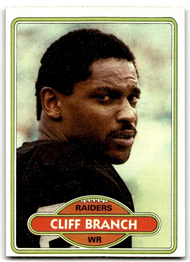 1980 Topps Cliff Branch Football Cards #85