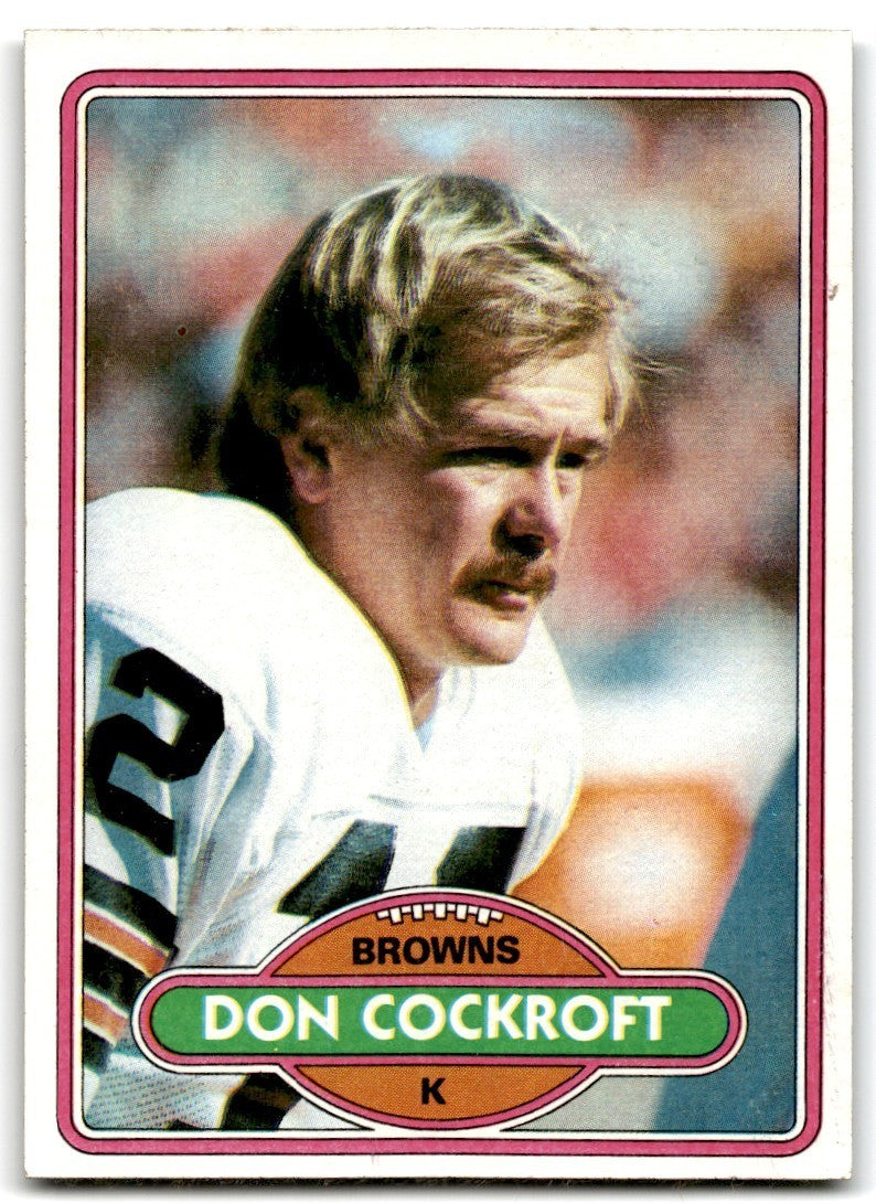 1980 Topps Don Cockroft Football Cards #89