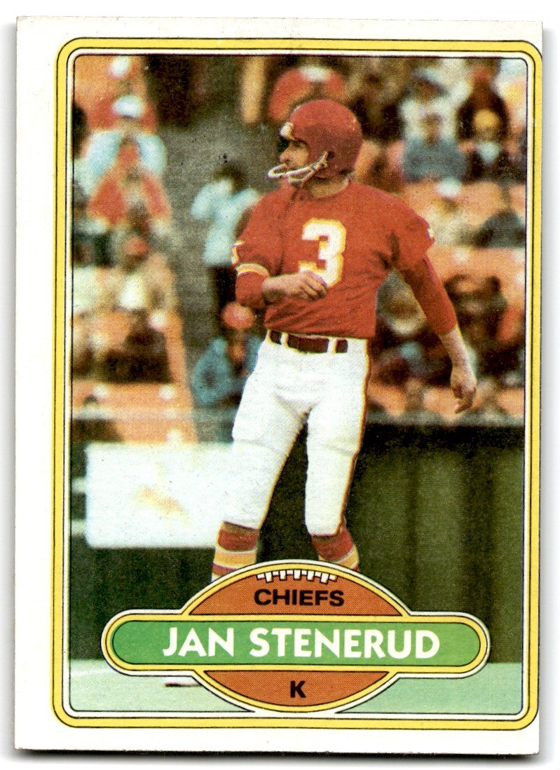 1980 Topps Jan Stenerud Football Cards #266