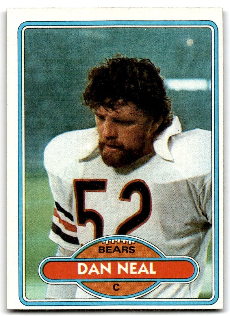 1980 Topps Dan Neal Football Cards #287