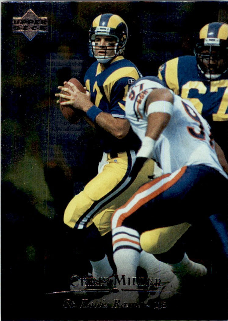 1996 Upper Deck Chris Miller . St. Louis Rams #88