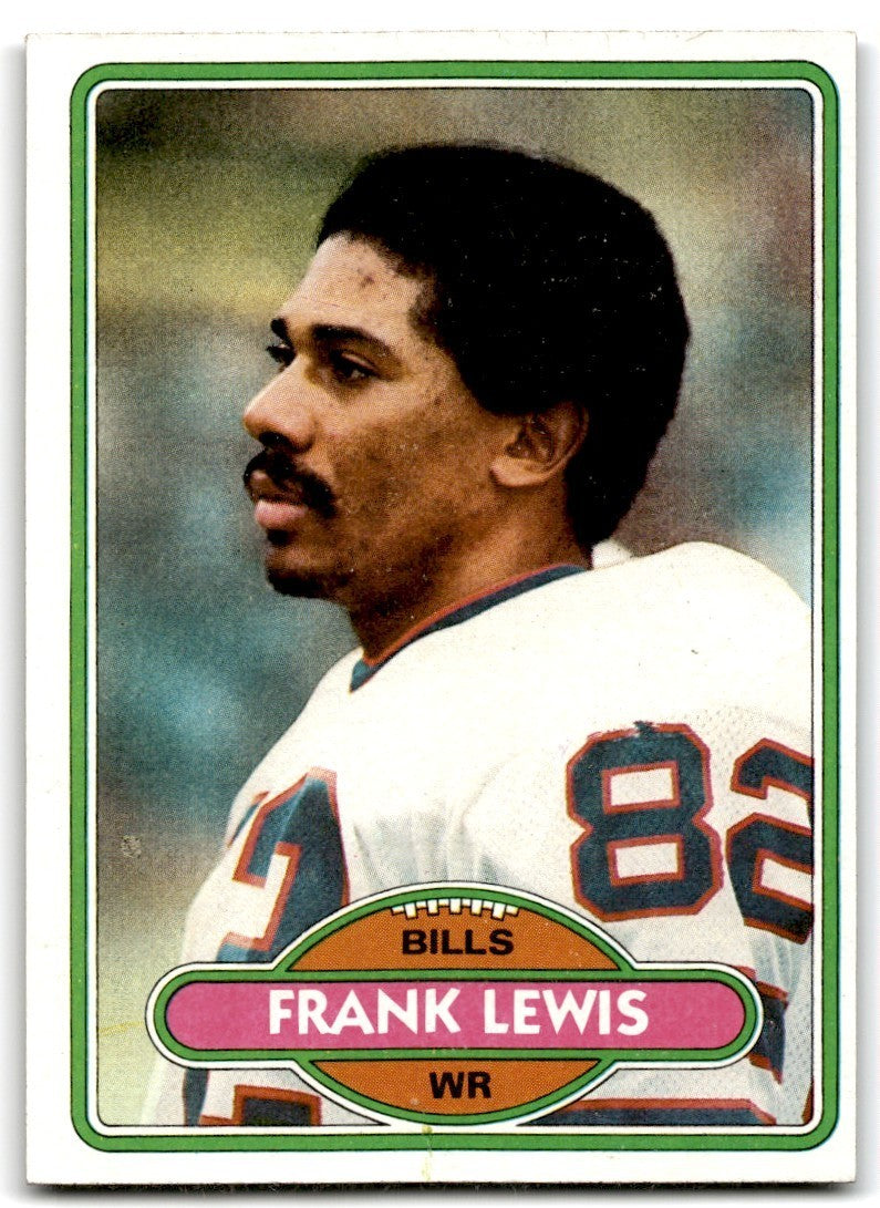 1980 Topps Frank Lewis Football Cards #293