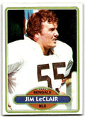 1980 Topps Jim LeClair Football Cards #306