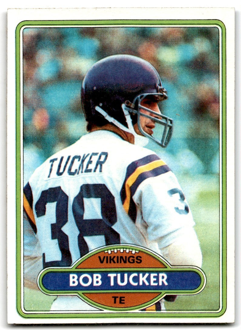 1980 Topps Bob Tucker Football Cards #174