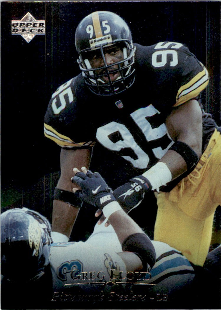 1996 Upper Deck Greg Lloyd . Pittsburgh Steelers #204