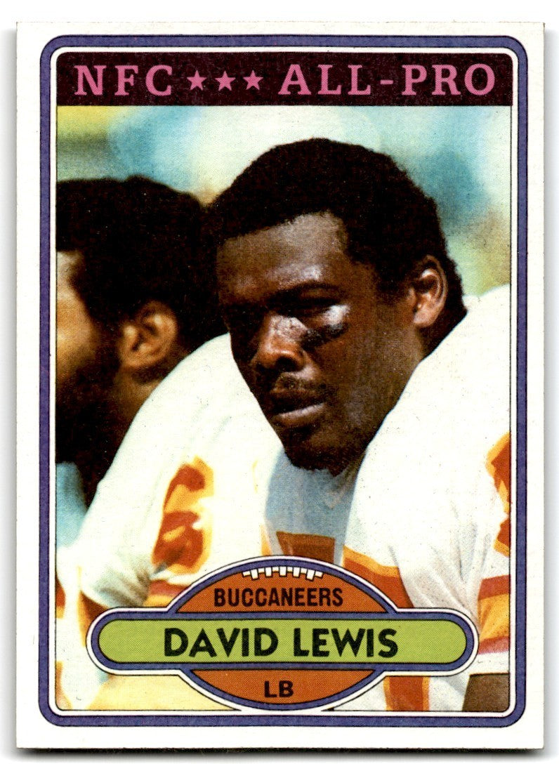 1980 Topps David Lewis Football Cards #180