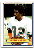 1980 Topps Duriel Harris Football Cards #181
