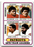 1980 Topps Sam Cunningham/Harold Jackson/Raymond Clayborn/Tony McGee Football