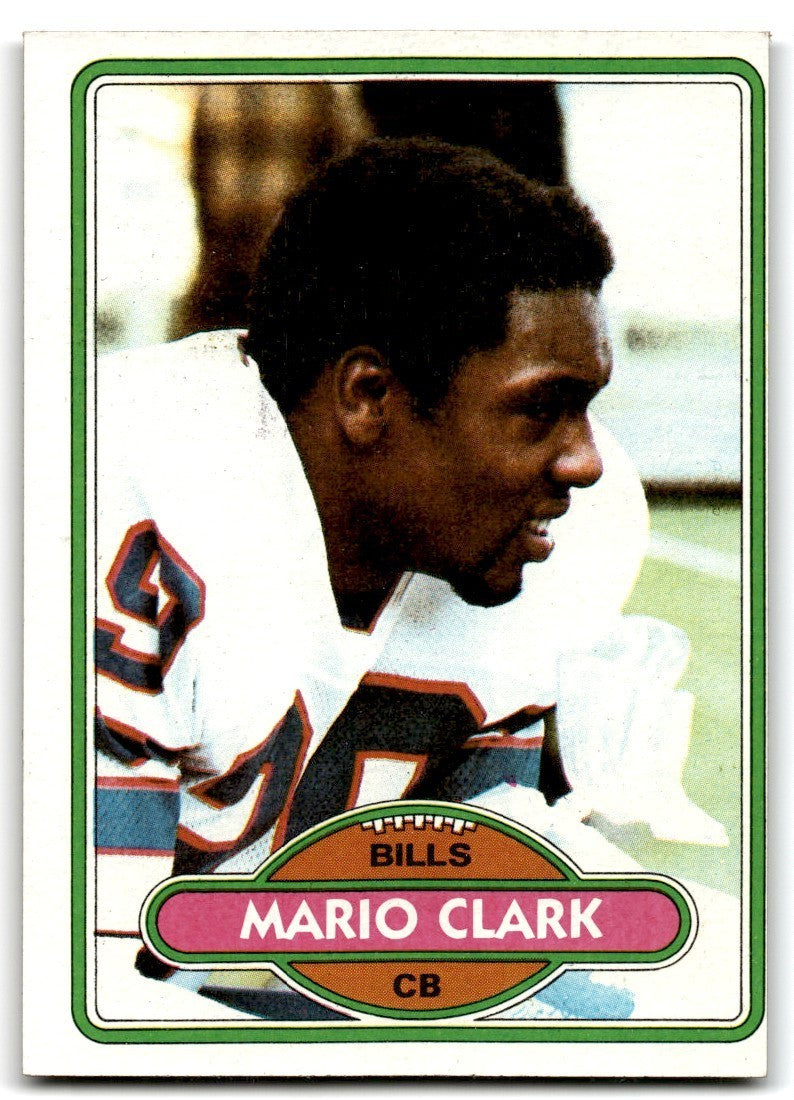 1980 Topps Mario Clark Football Cards #191