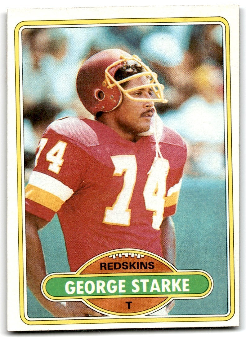 1980 Topps George Starke Football Cards #214