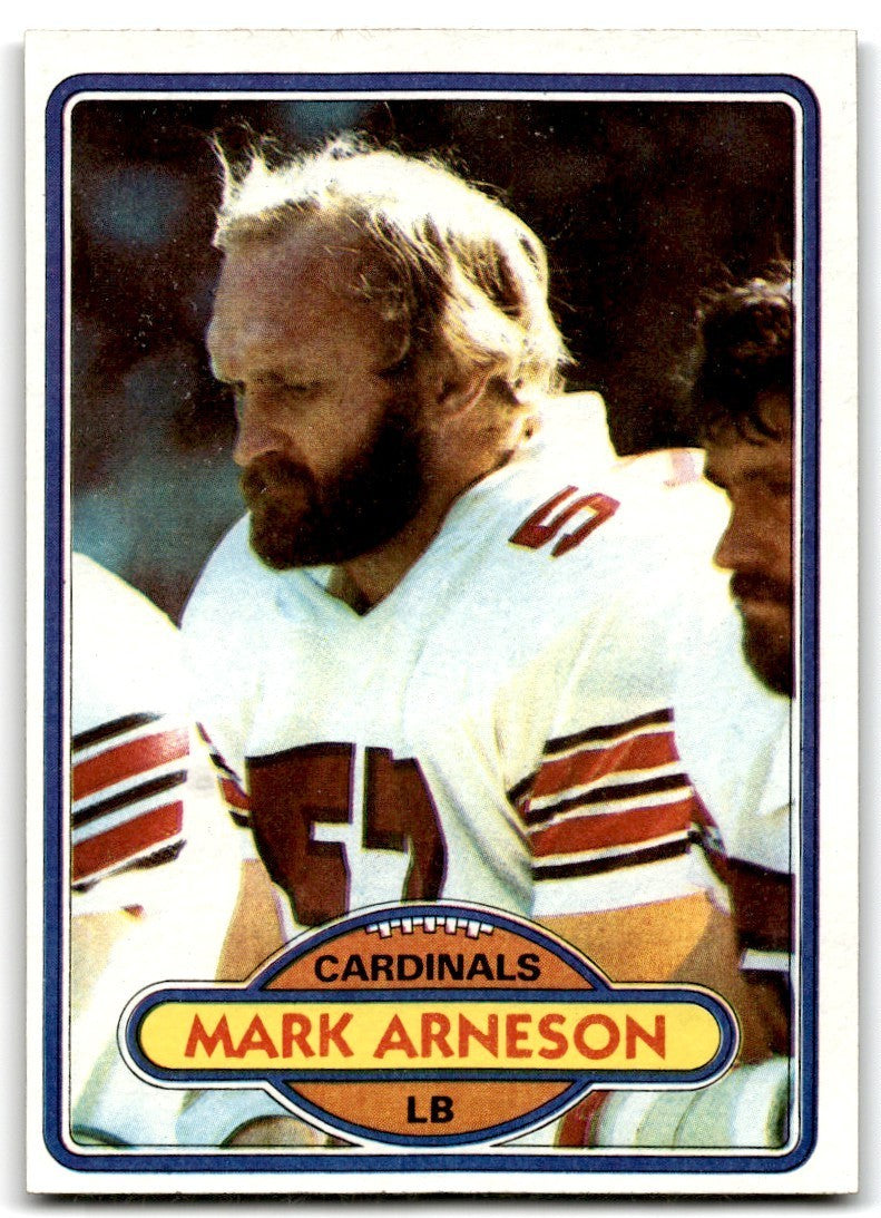 1980 Topps Mark Arneson Football Cards #222