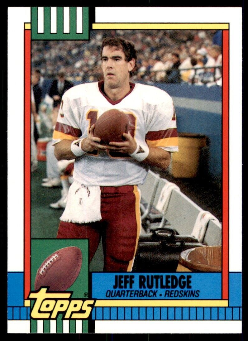 1990 TOPPS TRADED JEFF RUTLEDGE . WASHINGTON REDSKINS #123T