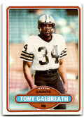 1980 Topps Tony Galbreath Football Cards #426