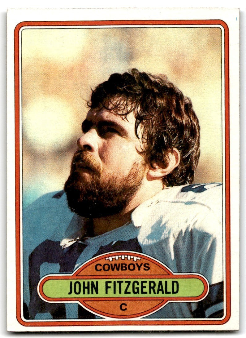 1980 Topps John Fitzgerald Football Cards #433