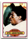 1980 Topps Otis Armstrong Football Cards #448