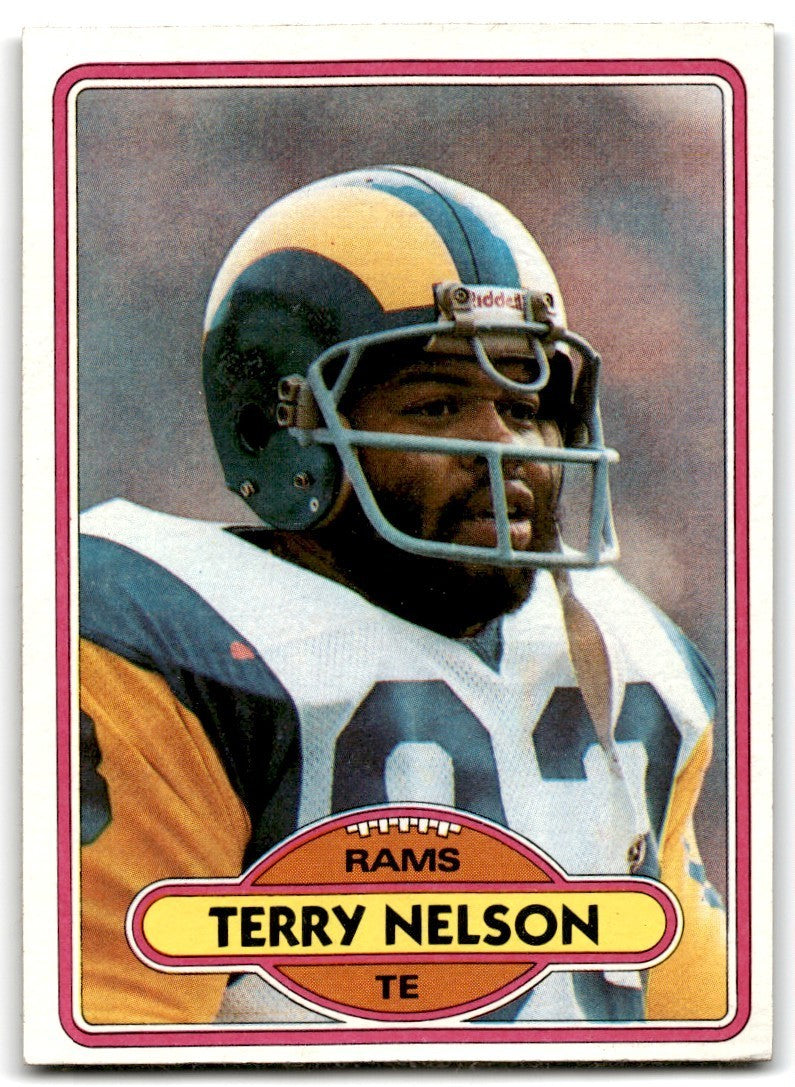1980 Topps Terry Nelson Football Cards #322