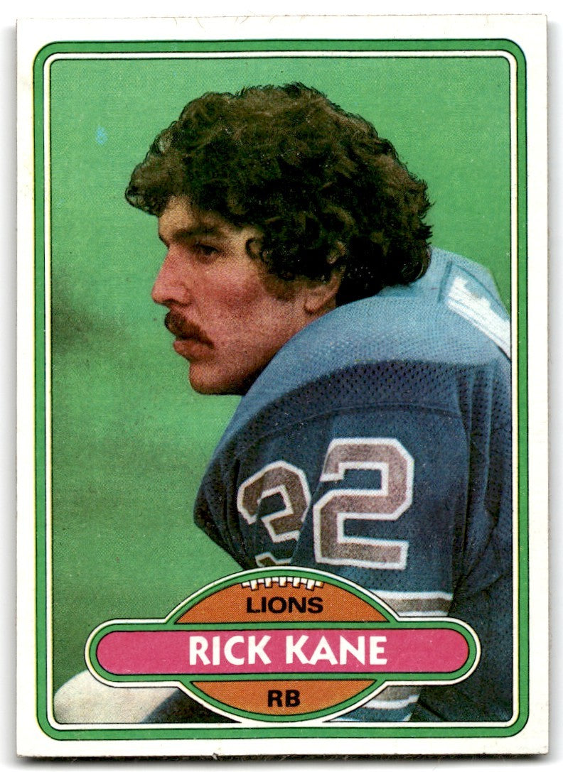 1980 Topps Rick Kane Football Cards #324
