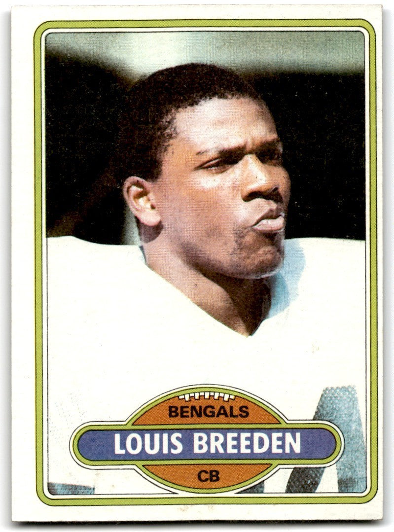 1980 Topps Louis Breeden Football Cards #364