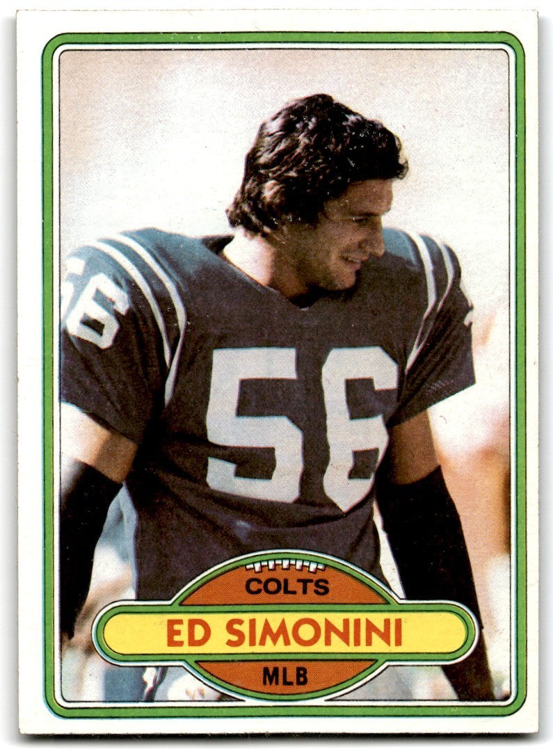 1980 Topps Ed Simonini Football Cards #369