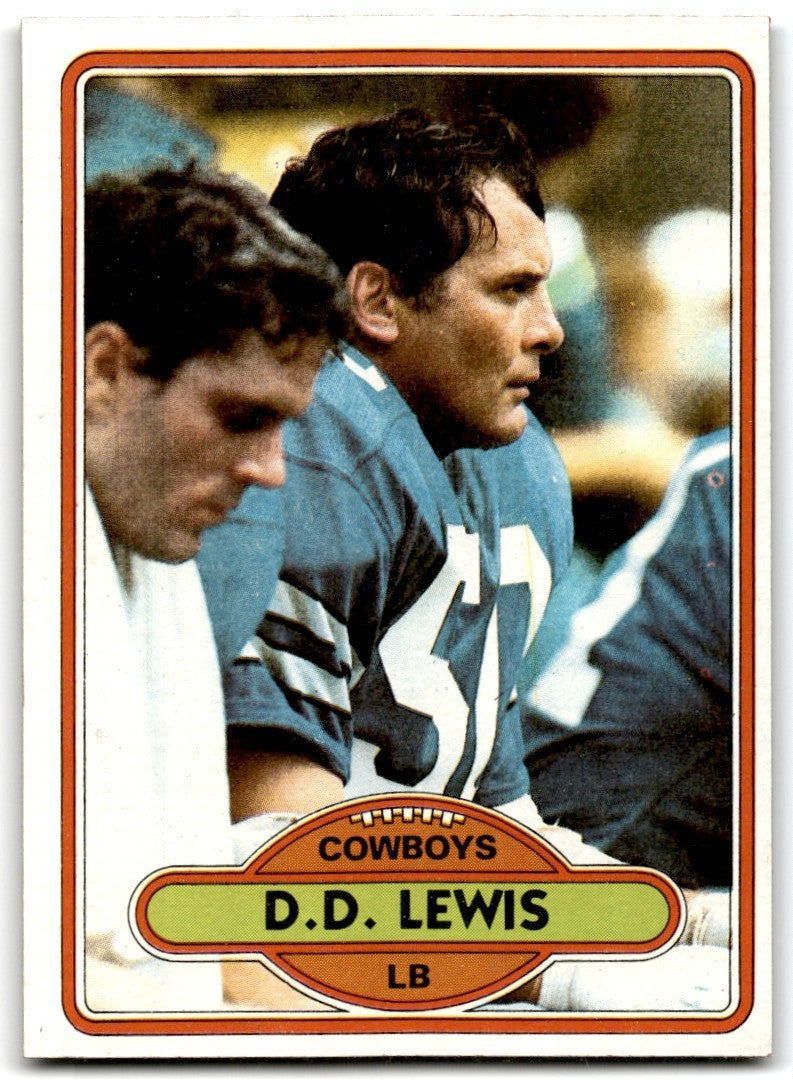 1980 Topps D.D. Lewis Football Cards #373