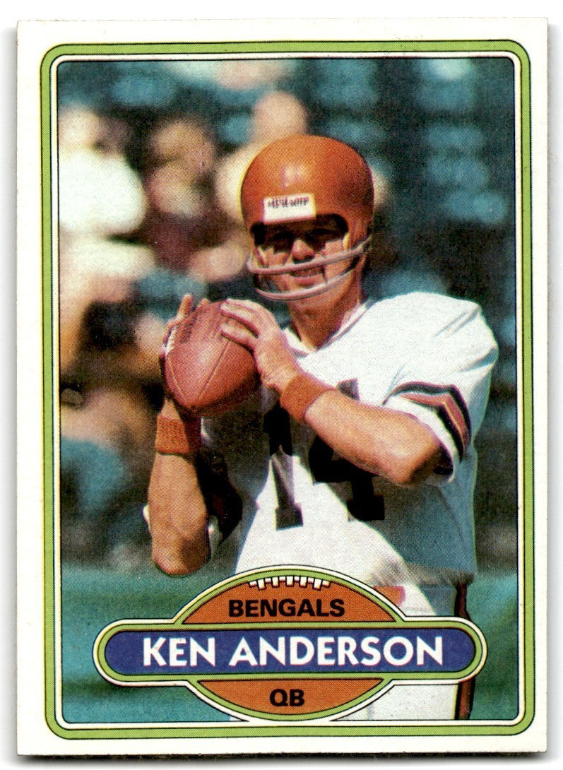 1980 Topps Ken Anderson Football Cards #388