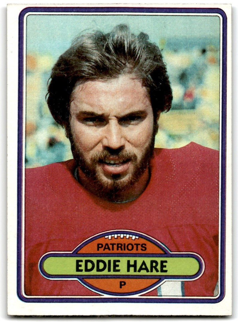 1980 Topps Eddie Hare Football Cards #396